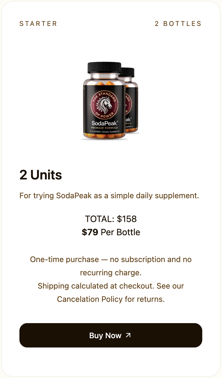 Sodapeak 60 day supply