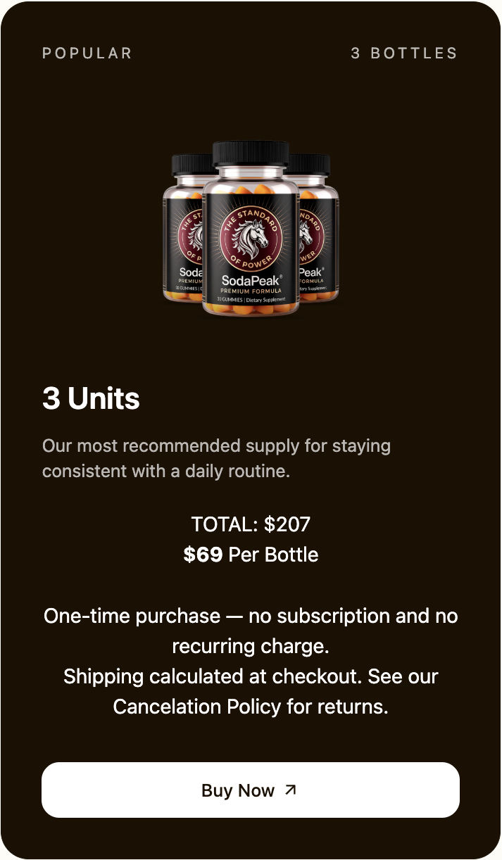 Sodapeak 90 day supply
